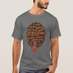 Camiseta Soy la tormenta de mujeres para historiadora afroa