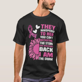 Camiseta "Soy la tormenta" Diseño de citas rosas Inspirador