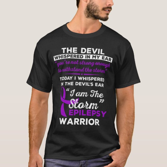 Camiseta Soy La Tormenta Epilepsy Warrior (Anverso)