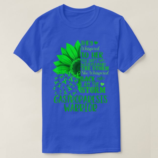 Camiseta Soy La Tormenta Fuerte Gastroparesis Guerrero Sunf (Diseño del anverso)