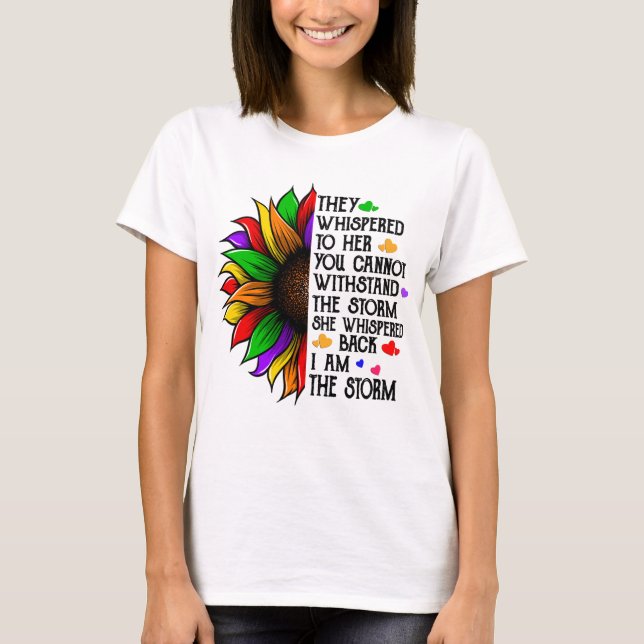 Camiseta Soy La Tormenta/Girasol (Anverso)