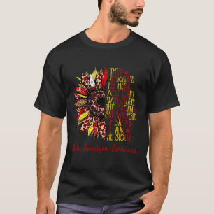 Camiseta Soy La Tormenta Girasol Leopardo Aneurisma Cerebra