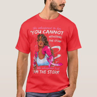 Camiseta Soy La Tormenta Guerrero Del Cáncer De Mama Cinta 