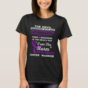 Camiseta Soy La Tormenta Guerrero Del Cáncer Pancreático