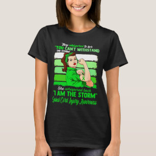 Camiseta Soy la tormenta, la conciencia de las lesiones en