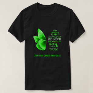 Camiseta Soy La Tormenta Linfoma Conciencia Del Cáncer Mari