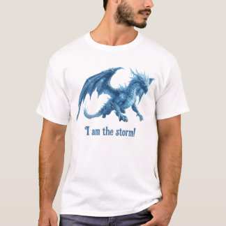 Camiseta Soy La Tormenta Majestuoso Dragón De Hielo Azul
