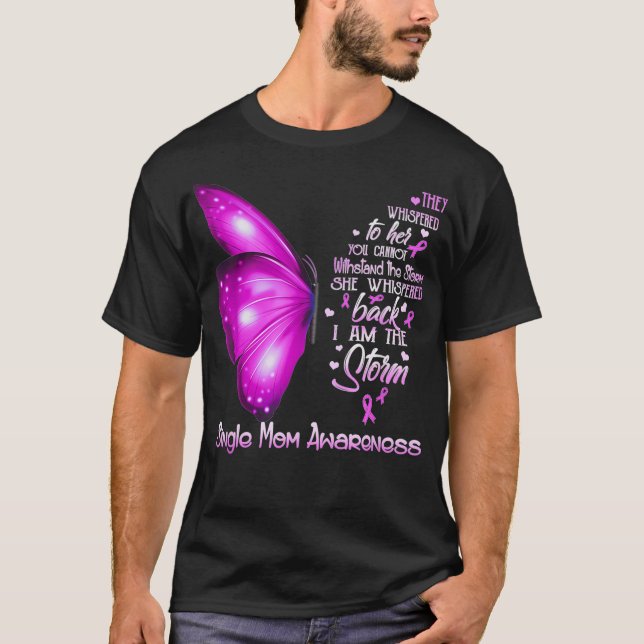 Camiseta Soy la tormenta Mariposa de Conciencia de Mamá Sol (Anverso)