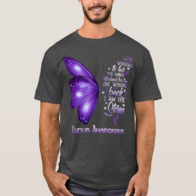 Camiseta Soy la tormenta Mariposa de Conciencia Lupus (Anverso)