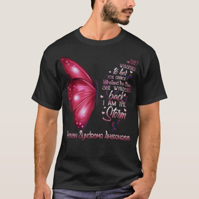 Camiseta Soy la tormenta Mariposa del Síndrome de Noonan (Anverso)