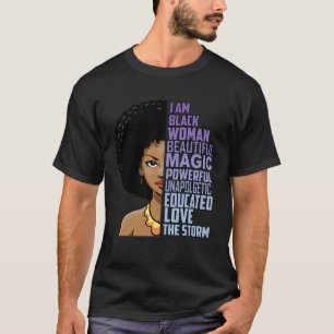 Camiseta Soy La Tormenta Mes de la Historia Negra Melanin M