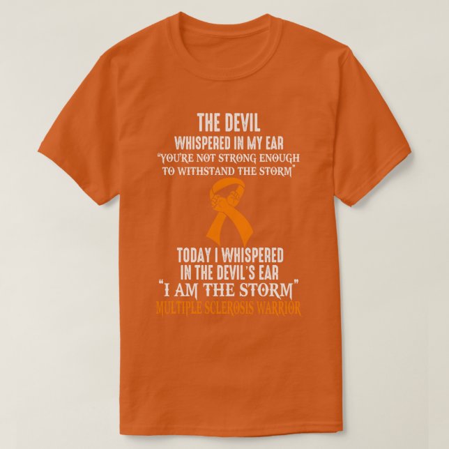 Camiseta Soy La Tormenta Múltiple Esclerosis Guerrera De Co (Diseño del anverso)