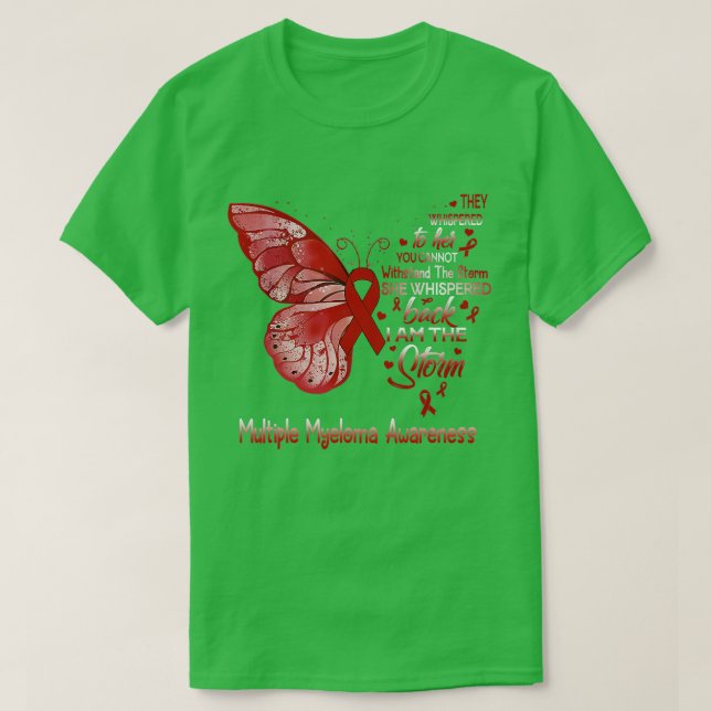 Camiseta Soy La Tormenta Múltiple Mieloma Sensibilización B (Diseño del anverso)