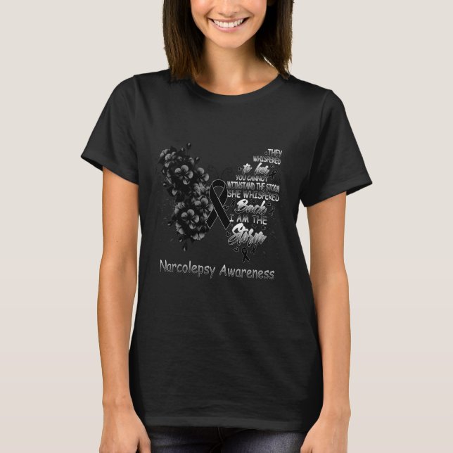 Camiseta Soy La Tormenta Narcolepsy Awareness Butterfly (Anverso)