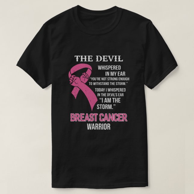 Camiseta Soy La Tormenta Que Apoya La Conciencia Sobre El C (Diseño del anverso)