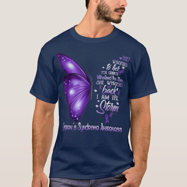 Camiseta Soy la tormenta Sjogrens Syndrome Awareness (Anverso)