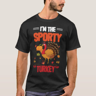 Camiseta Soy la Turquía deportiva Feliz Acción de Gracias 2