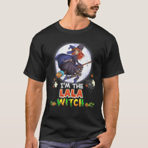 Camiseta Soy Lala Witch Halloween Flying Broom Moon Gho
