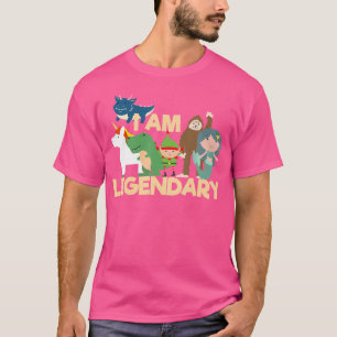 Camiseta Soy legendario - Unicornio Sirena Trex Dragon