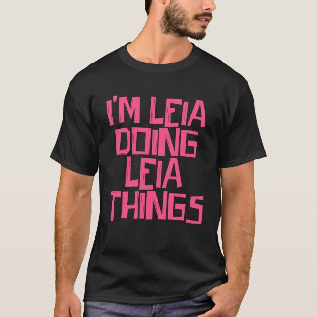 Camiseta Soy Leia haciendo cosas de Leia (Anverso)