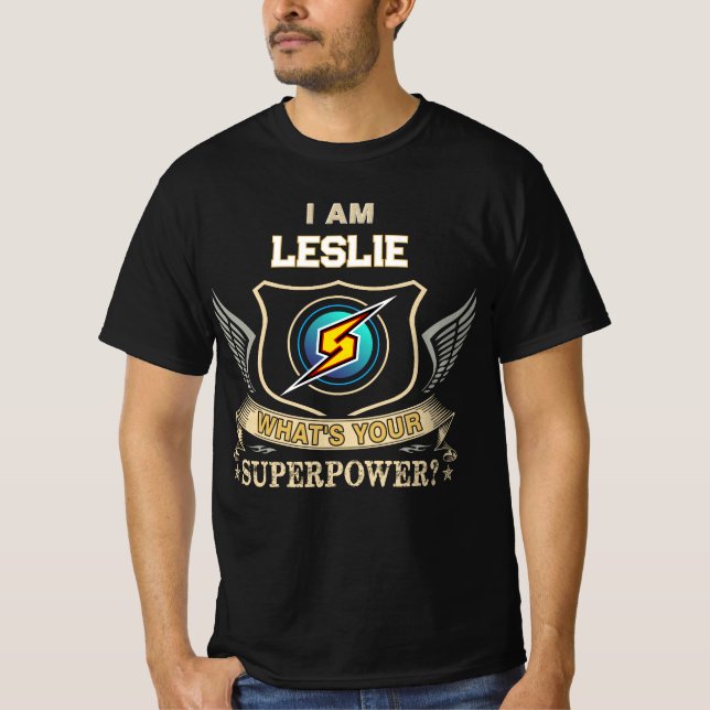 Camiseta Soy LESLIE ¿Cuál es tu Superpoder (Anverso)