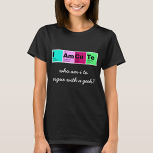Camiseta Soy lindo (los elementos de la tabla periódica)