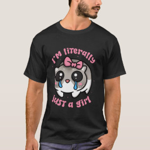 Camiseta Soy literalmente solo un meme gracioso de un chica