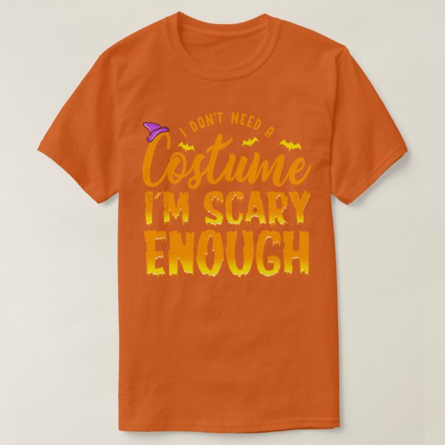 Camiseta Soy lo suficientemente aterrador como para ser dis (Diseño del anverso)