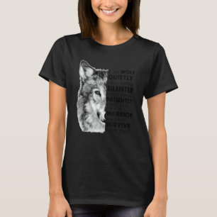 Camiseta Soy Lobo En Silencio Voy A Soportar Silenciosament