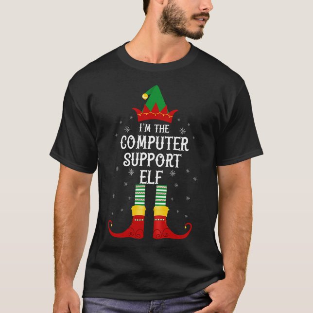 Camiseta Soy los Navidades elfo de la cardiología que coinc (Anverso)