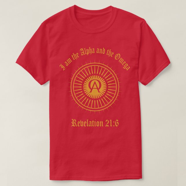 Camiseta Soy Los Proverbios De La Biblia Alfa Y Omega Revel (Diseño del anverso)