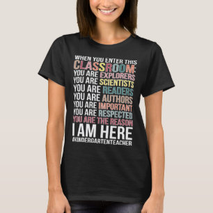 Camiseta Soy maestra de jardín de infantes Enseñanza de jar