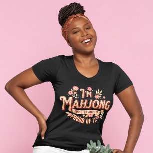 Camiseta Soy Mahjong adicto   Funny Mahjong