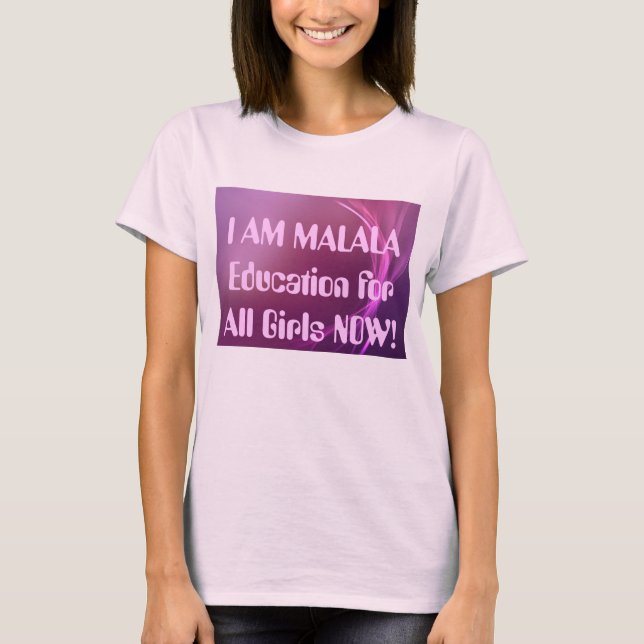 Camiseta Soy Malala (Anverso)