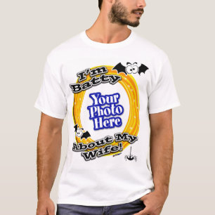 Camiseta Soy malo con mi mujer foto blanca