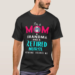 Camiseta Soy mamá Abuela y Enfermería de enfermería jubilad