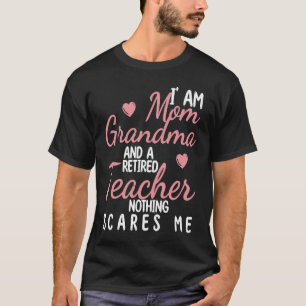 Camiseta Soy mamá, abuela y profesora jubilada nada