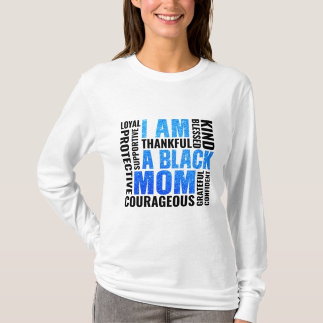 Camiseta Soy | Mamá negra (Anverso)