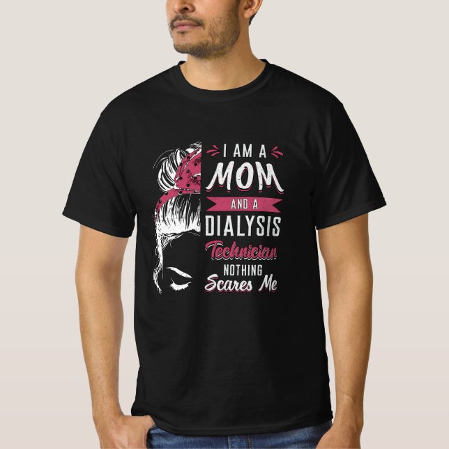 Camiseta Soy Mamá Y Técnico De Nefrología En Diálisis (Anverso)