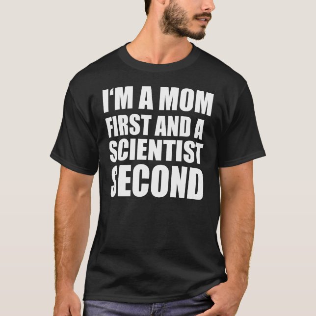 Camiseta Soy mamá y un texto gráfico científico (Anverso)