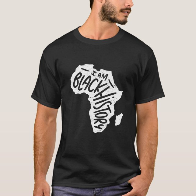 Camiseta Soy Mapa De Historia Negra De África Mon De Histor (Anverso)