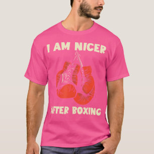 Camiseta Soy más amable Boxeador Kickboxer Mma Boxing Glove