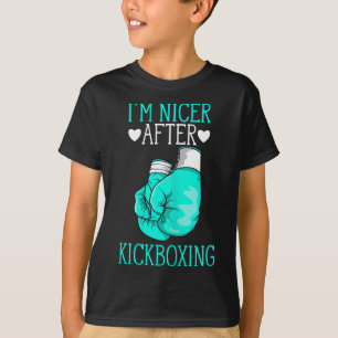 Camiseta Soy más amable después de kickboxing divertido kic