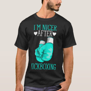 Camiseta Soy más amable después de kickboxing divertido kic
