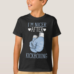 Camiseta Soy más amable después de kickboxing divertido kic