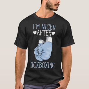 Camiseta Soy más amable después de kickboxing divertido kic