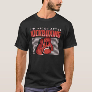 Camiseta Soy más amable después de kickboxing kick boxer ar