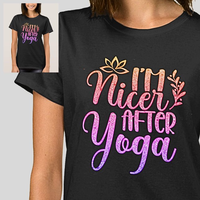 Camiseta Soy más amable después de los pasteles de yoga en  (Subido por el creador)