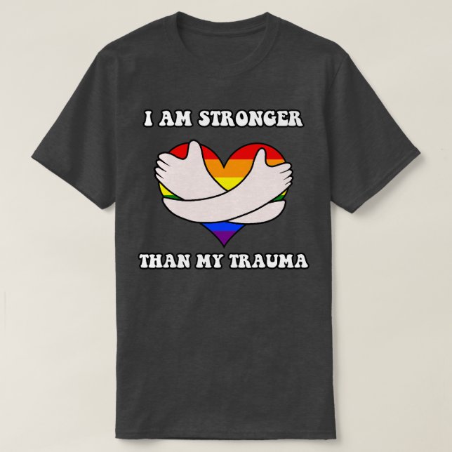 Camiseta Soy más fuerte que mi trauma (Diseño del anverso)