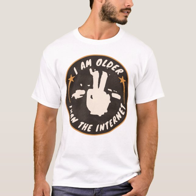 Camiseta Soy mayor que internet (Anverso)